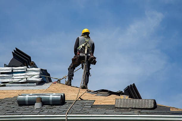 Professional Gutter Installation technician working in Erie, PA